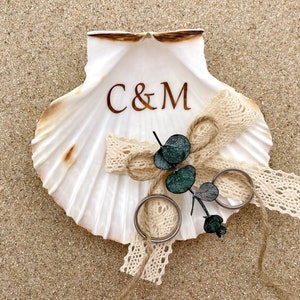 Ring pillow shell personalized ring box alternative shell nautical ring pillow shell ring box ring pillow beach wedding Nature