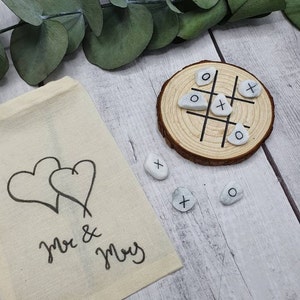 Gift Wedding Guests | Guest Gift Game Tic Tac Toe | Special Guest Gifts | Guest Gift Personalizable | Party Game