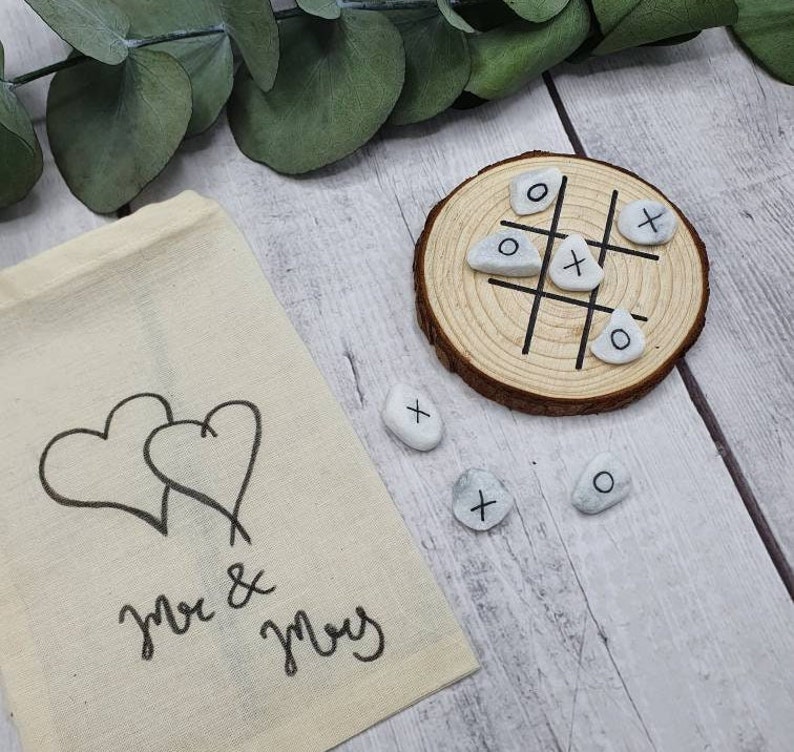 Gift Wedding Guests | Guest Gift Game Tic Tac Toe | Special gifts | Guest gift can | customizable Party game 