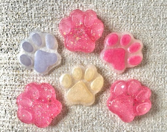 Paw magnets (set of 6). Dog paw magnets. Cat paw magnets. Dog magnets. Cat magnets. Animal magnets. Paw decorations. Pet decor. Animal decor
