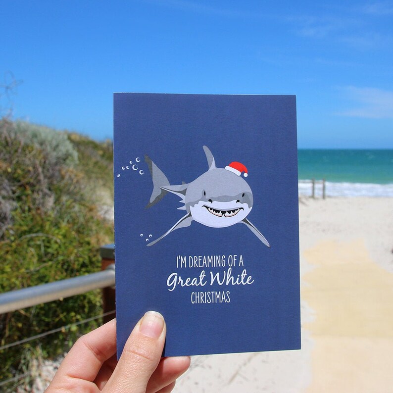 Shark Christmas Card 