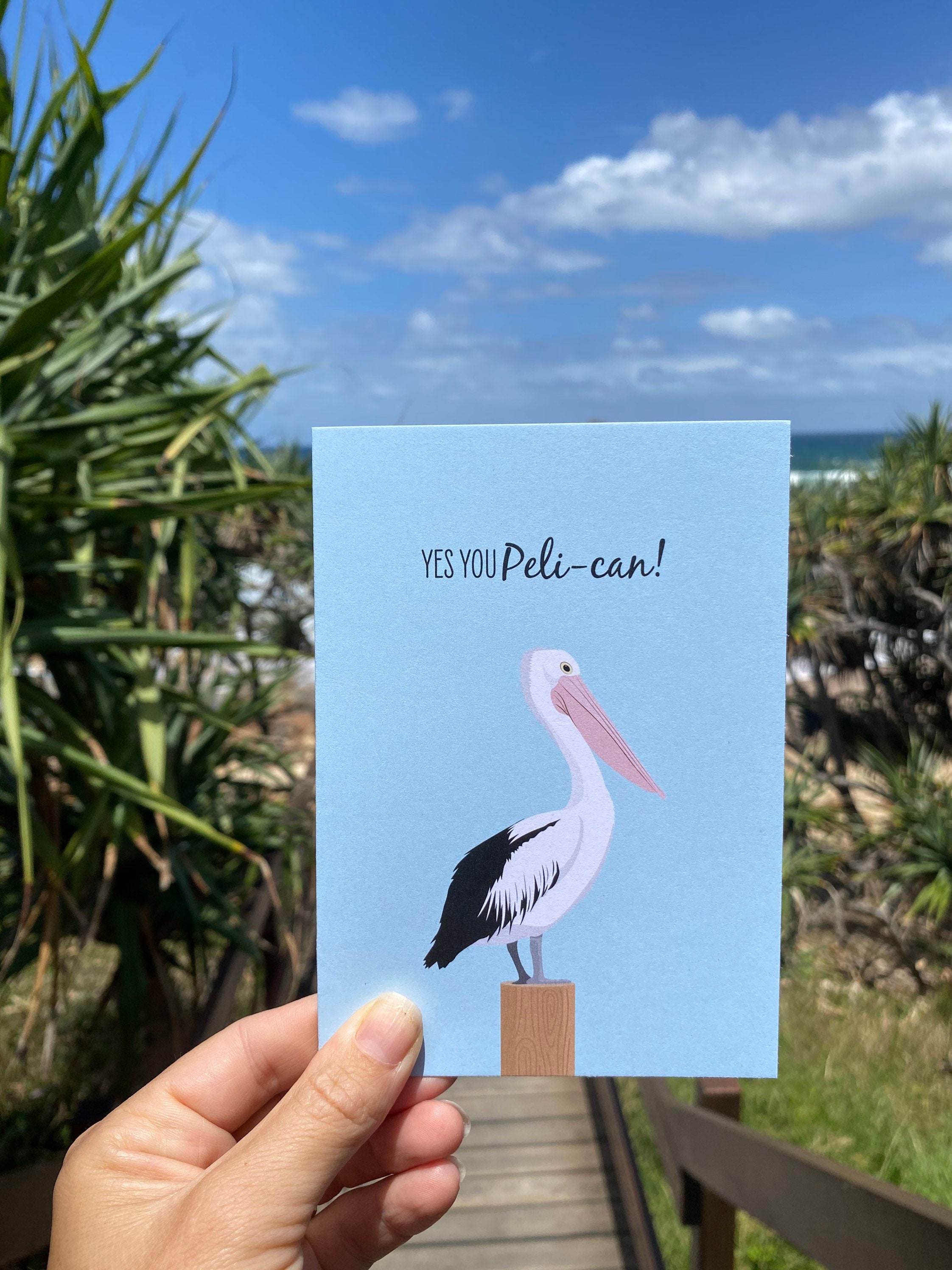 Greeting Card Pelican Etsy Australia