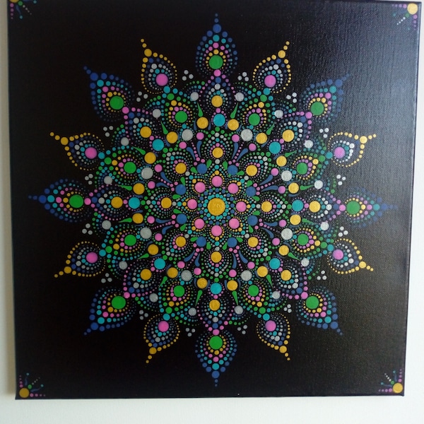 Mandala Canvas - Etsy