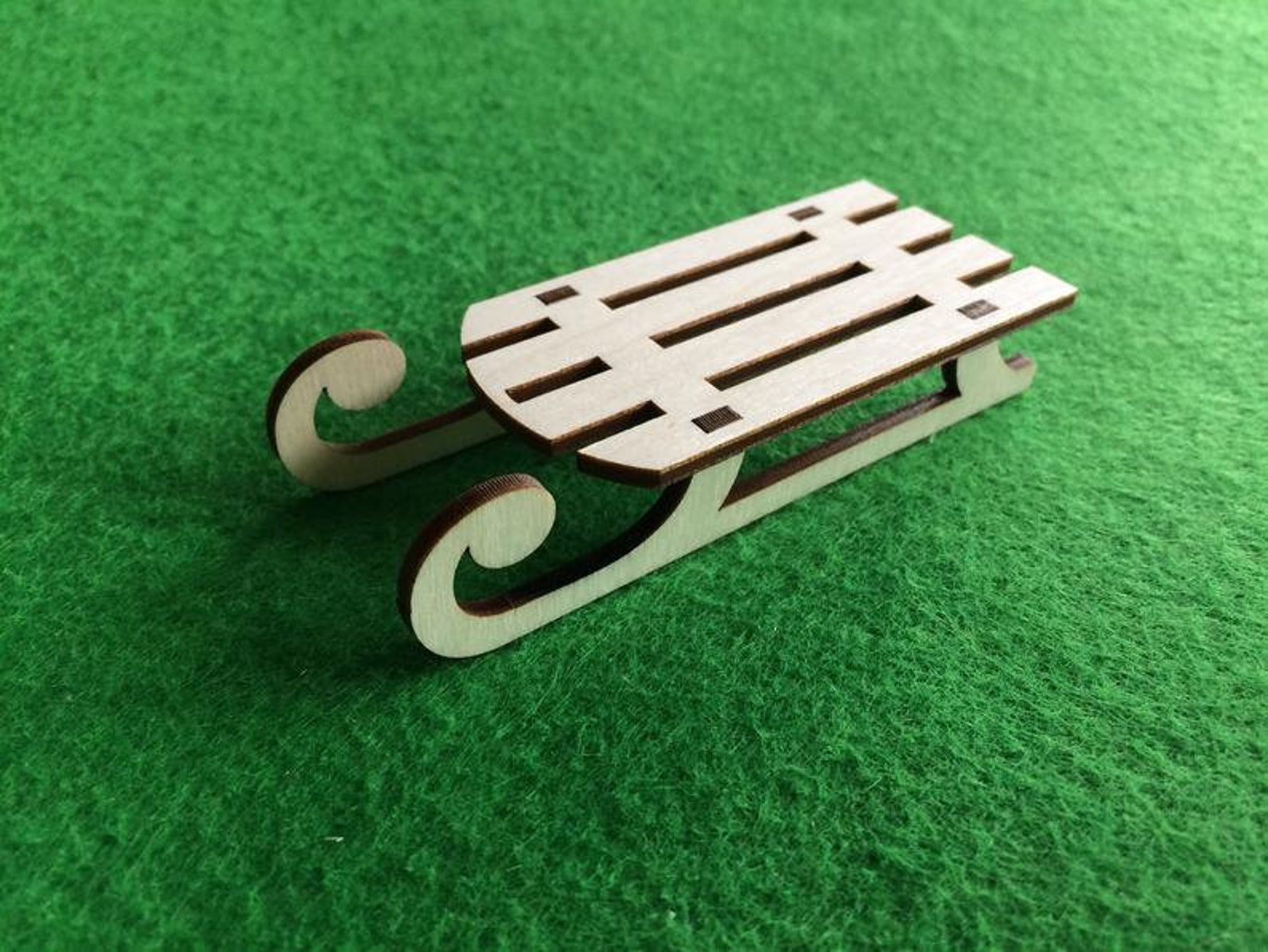 Christmas Small Wooden Sleigh for Painting with kids Etsy