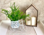 Decorative metal bike stand, Iron Bike Retro Bicycle Rustic Flower Pot Plant Stand Holder Inside Garden, Bicycle Home Garden Decor
