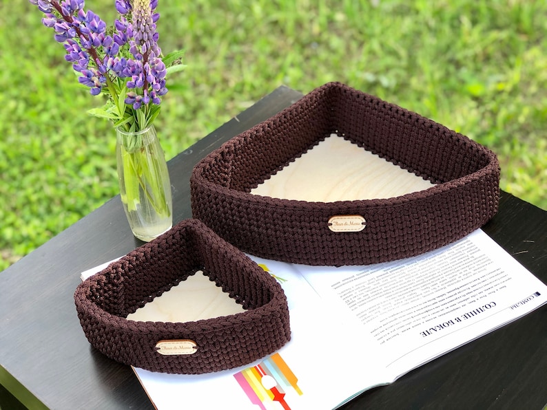 Storage triangle Basket for corner shelf Corner shelf basket Etsy