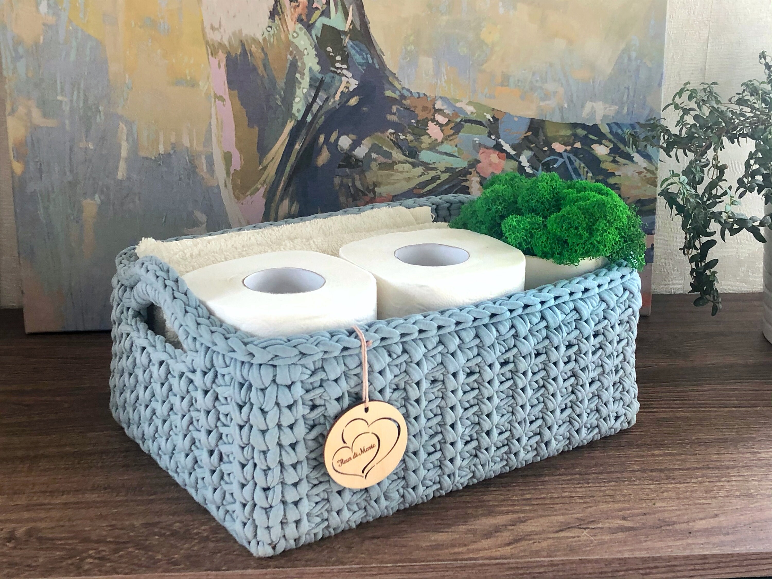 paper towel storage basket