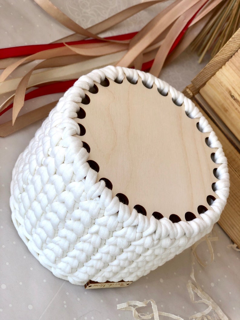 Set of 3 Circle Wooden Bottoms for Knitting Basket Wood Base Etsy