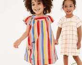 Summer Girl 39 s Dress Cotton Cotton Kid 39 s Dress Stripe And Lattice