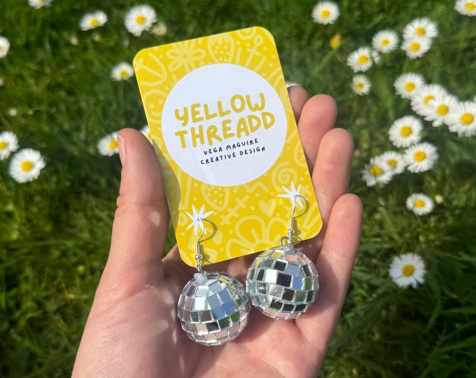 Mini Disco Ball Earrings
