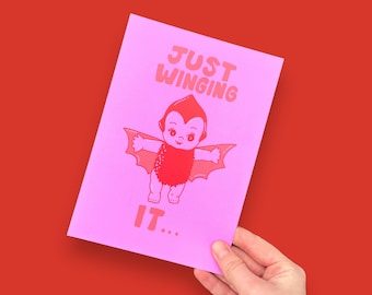 Kewpie Bat Art Print
