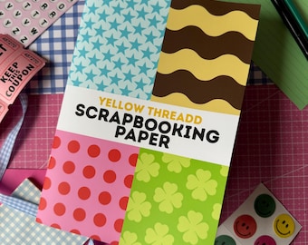 Scrapbooking Paper A5 book, whimsy trend junk journal materials