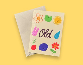 OLD Birthday Greeting Card