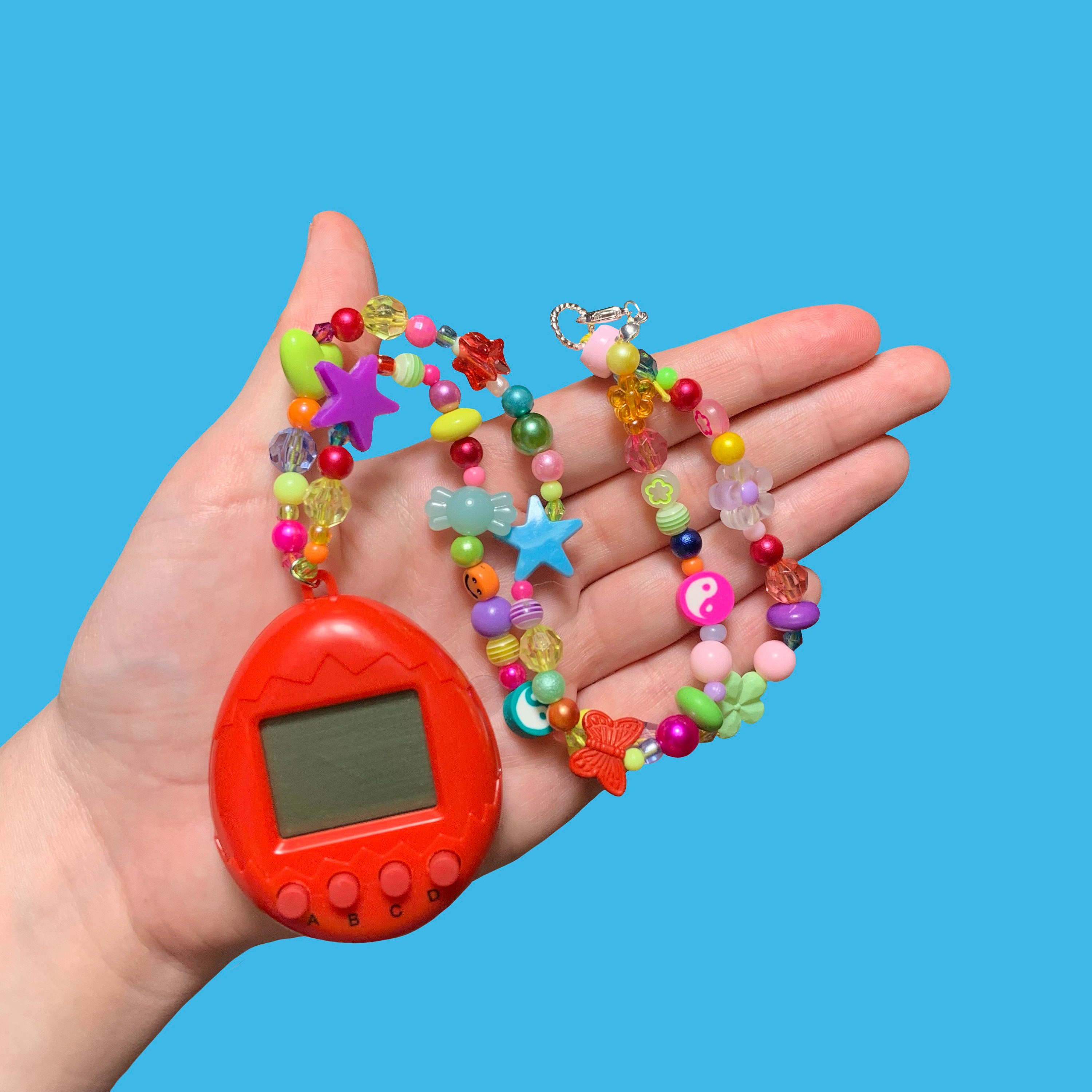 Pixel Pet Tamagotchi Bead Necklace - Etsy