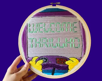 Obra de arte bordada a mano de THRILLHOUSE