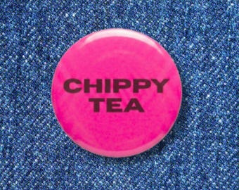 Insignia de neón kitsch de Chippy Tea