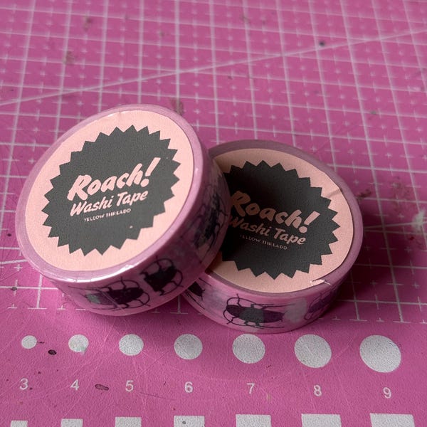 Roach! John Waters inspired bug washi tape