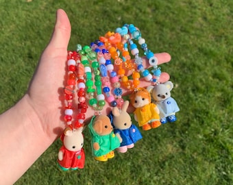 Collar de cuentas para bebés con impermeable