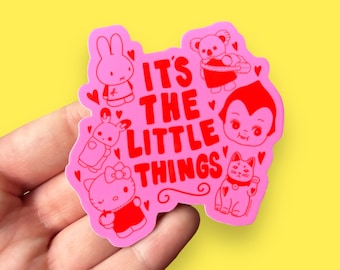 Its the little things vinyl sticker