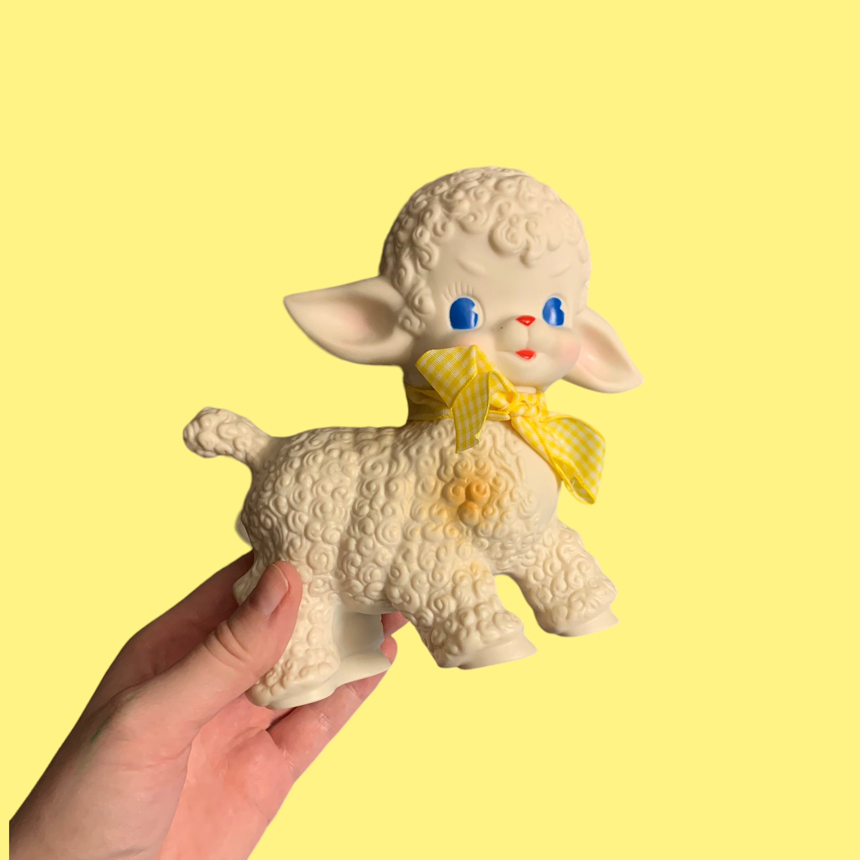 Kitsch Baby Lamb Plastic Figure - Etsy