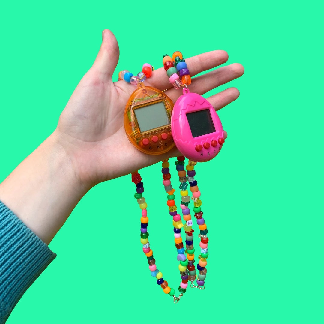 Pixel Pet Tamagotchi Bead Necklace - Etsy