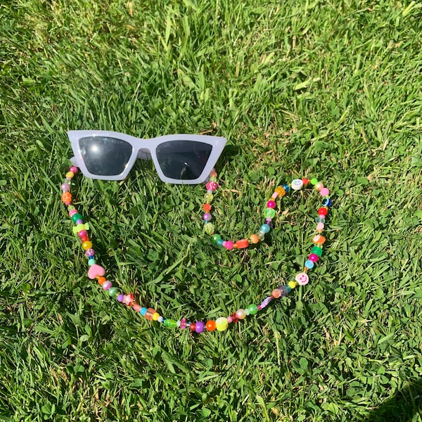 Beaded Glasses Chain Etsy UK