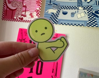 Green Guy vinyl sticker