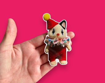 Kitten Clown vinyl sticker