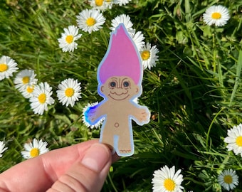 Pegatina de vinilo holográfica de Troll