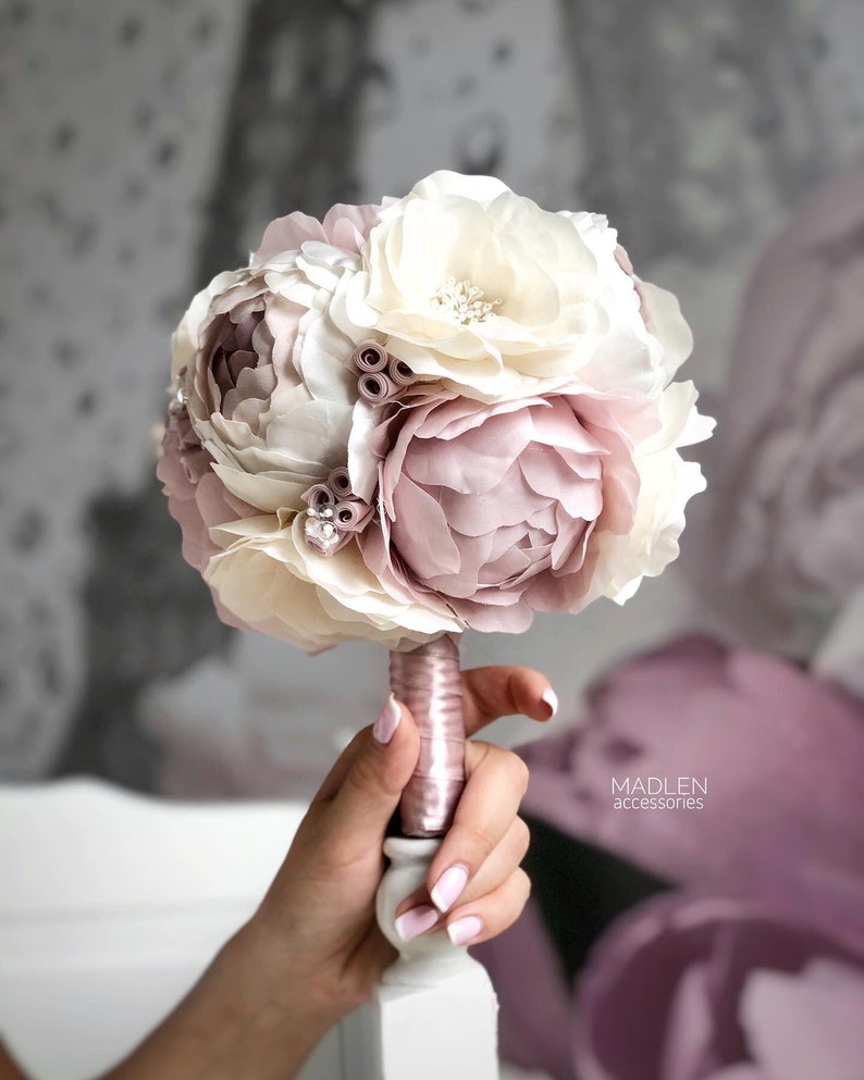 Wedding Floral Bouquet Bridal Bouquet Flower Girl Wedding Etsy