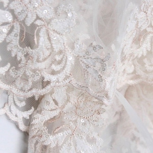 Nude Wedding Mantilla, Bridal Mantilla, Wedding Veil, Bridal Veil