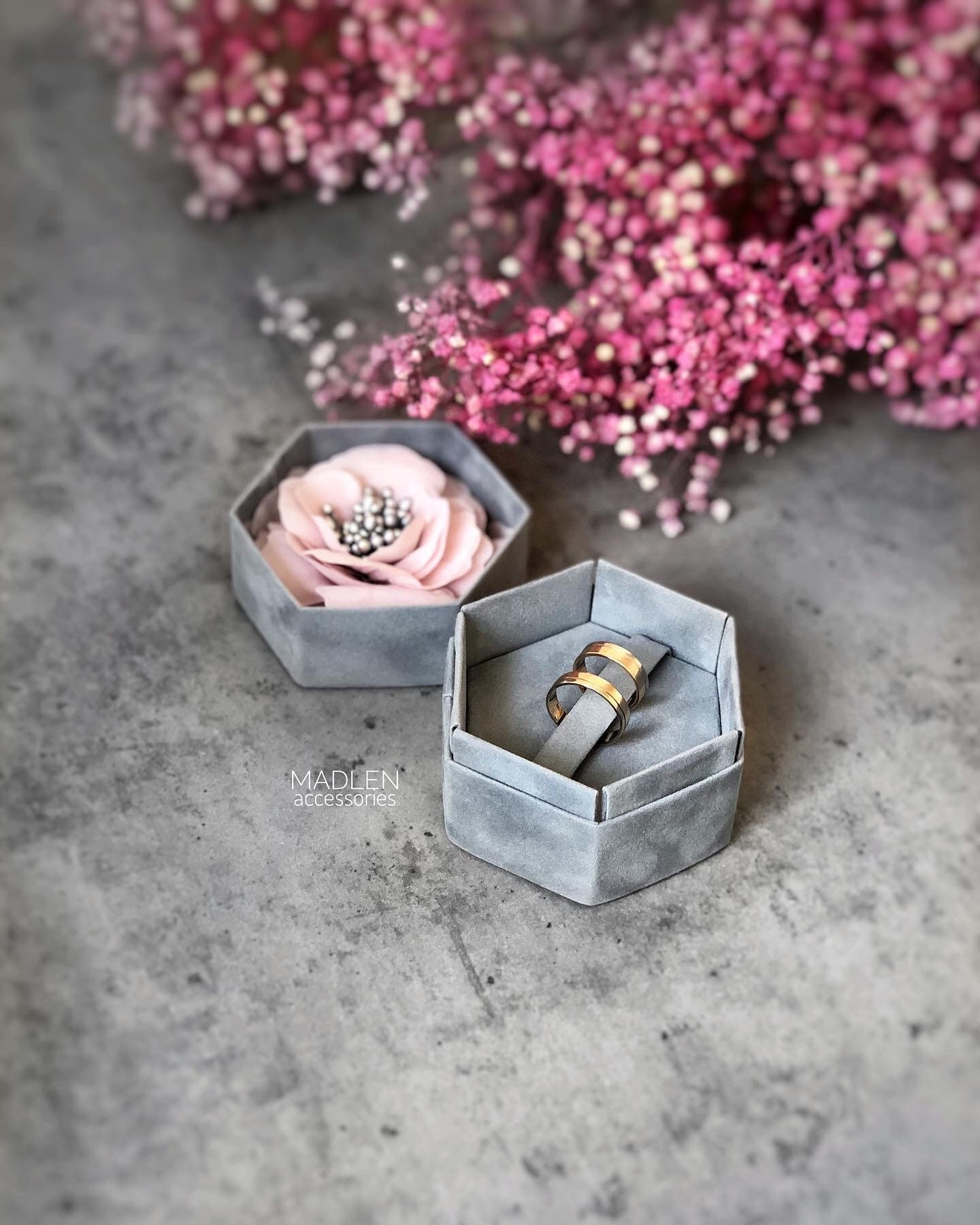 Wedding Ring Box Proposal Box Velvet Ring Holder Ring Box Etsy