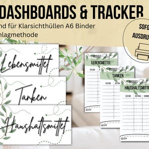 43 Dashboard (copertine) + Tracker per buste A6 Metodo busta nel Budget Binder | Scarica PDF digitale