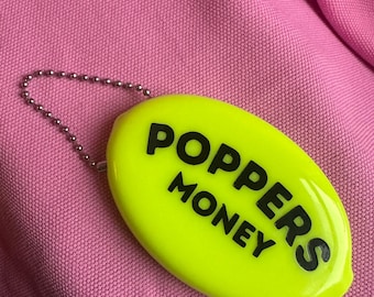 Porta-moedas Poppers Money Squeeze – Verde Neon, Inspirado na Brat