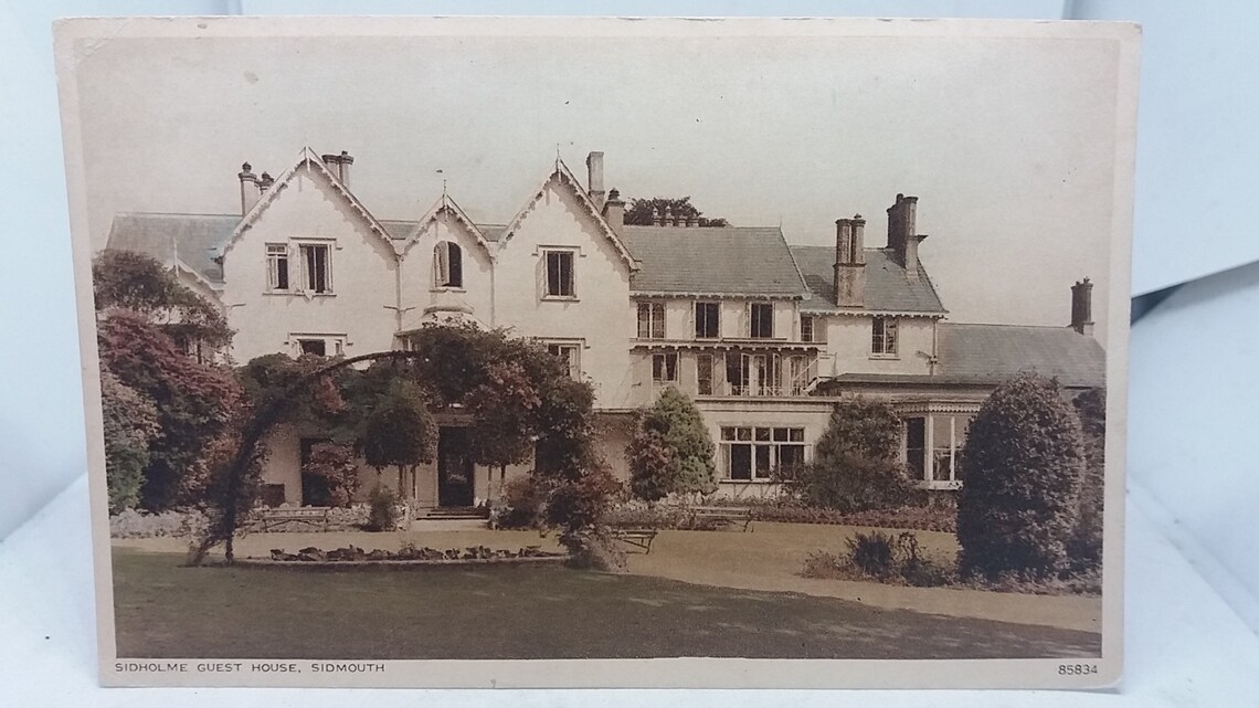 Sidholme Guest House Sidmouth Devon UK Unused Vintage Postcard Etsy