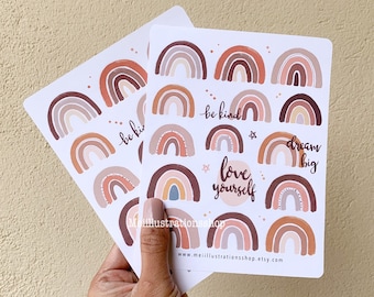 ORIGINAL DESIGN, Bujo Sticker, Scrapbook Sticker, Planner Sticker, Decorative Sticker, Rainbow sticker, Journal sticker, Bujo sticker