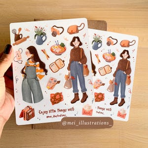 ORIGINAL DESIGN, Genieße kleine Dinge vol.6 Stickerbogen, Bujo Sticker, Planer Sticker, Self Care Stickerbogen, Slow Living Stickerbogen