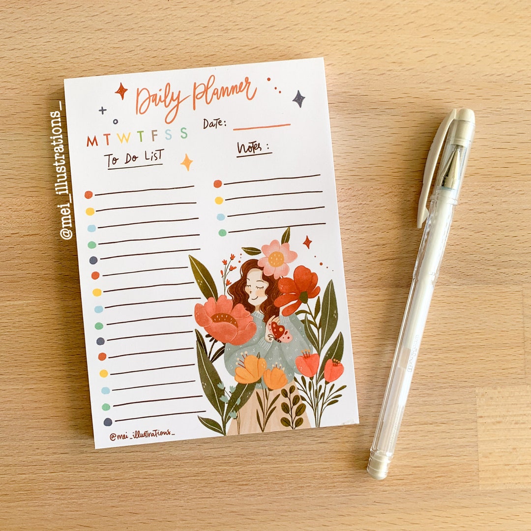 ORIGINAL DESIGN, 105 X 148 Mm Notepad, A6 Notepad, Floral Notepad ...