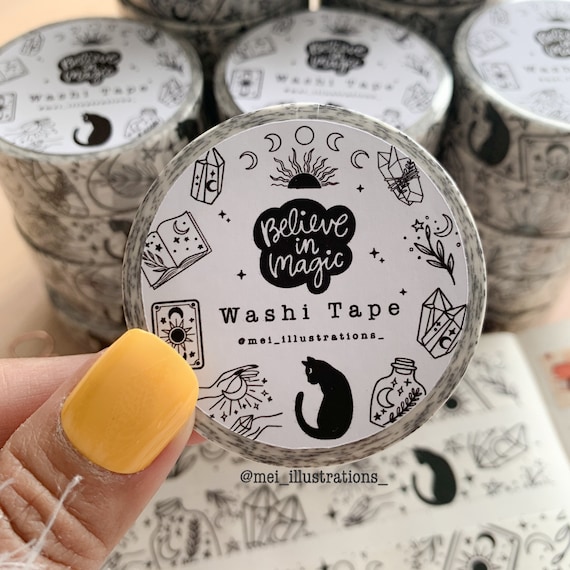 ORIGINAL DESIGN, Magic Washi Tape, 150MM x 10M Washi Tape, Witchcraft Washi Tape, Washi tape, Witch washi tape, Witchy washi tape