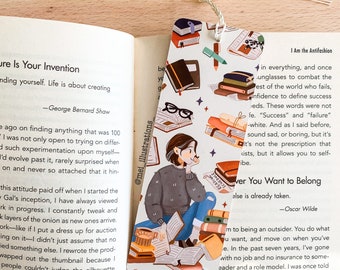 Bookworm bookmark, Bookworm essentials bookmark, Bookmarks, Book Lover gift, Reading essentials, Bookworm gift, Books bookmark, Bookish