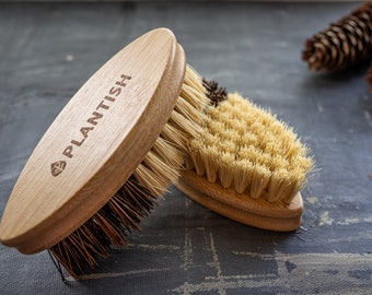 Sisal & Palm Vegetable Brush | Scrubbing Brush | Cookware and Bathrooms | Cleaning | Eco Kitchen | Zero Waste | Plantish