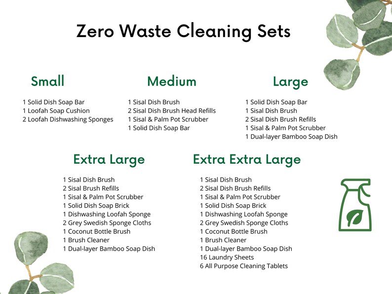 Zero Waste Cleaning Set Natural Dishwashing Soap Bar Etsy Canada