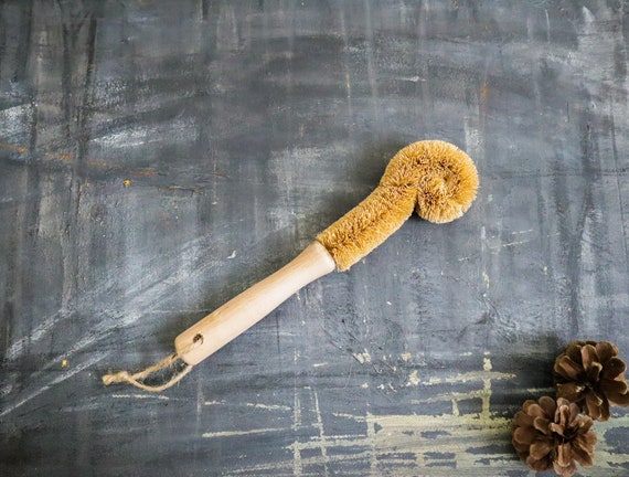 Bamboo Dish and Pot Brushes made with coconut fibers