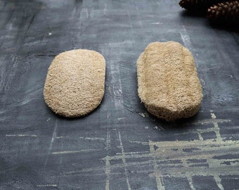 Éponge à vaisselle en luffa naturel | Produit végétalien pour lave-vaisselle compostable non blanchi | Lave-vaisselle zéro déchet | Savon à vaisselle | Plante végétale