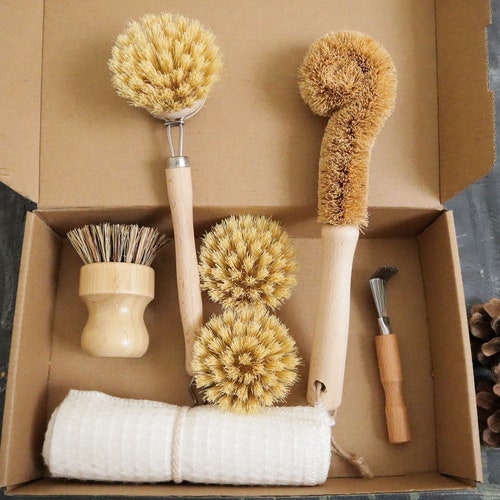 Zero Waste Kitchen Brush Set Best Value Cleaning Tool Kit - Etsy