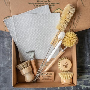 Zero Waste Kitchen Brush Set Best Value Cleaning Tool Kit Dish