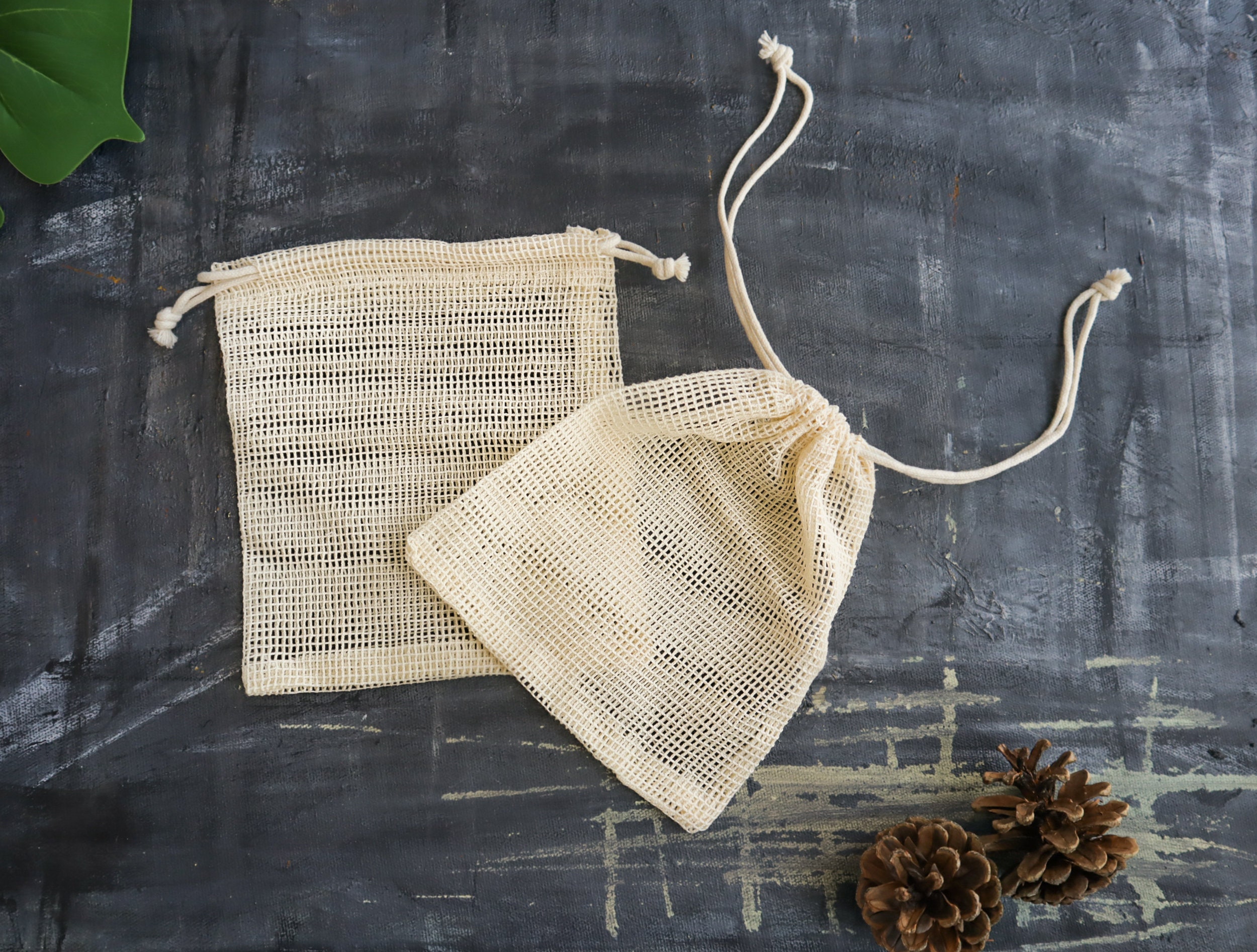 Lot De 200 Petits Sacs En Mousseline Coton 8x10 Cm - Avec Cordon Serrage, Pour Thé, Café, épices, Filtrage