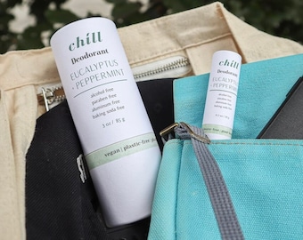 Eucalyptus and Mint Deodorant Stick | no aluminum, no baking soda | All Natural, Eco Friendly, Zero Waste | Men & Women toxic free deodorant