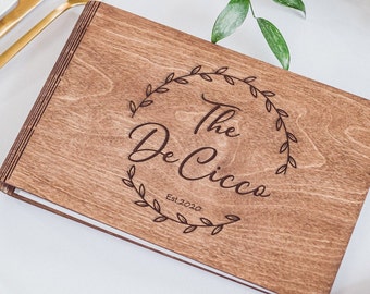 Personalized Wedding Guest Book, Rustic Wedding Guest Book from WeddingByEli, Personalized Wedding Decor, Wedding Gift, Guestbook