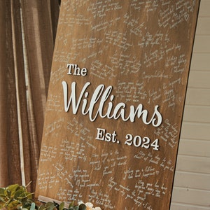 Guest Book Wedding Alternative Board, Wood GuestBook, Wedding Decor, Personalized Wooden Decorations, Wedding by Eli